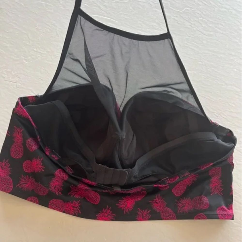 Torrid pineapple print mesh push up bikini top - Picture 6 of 9